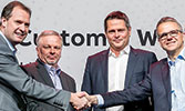 ABB and BP celebrate the agreement at ABB Customer World.